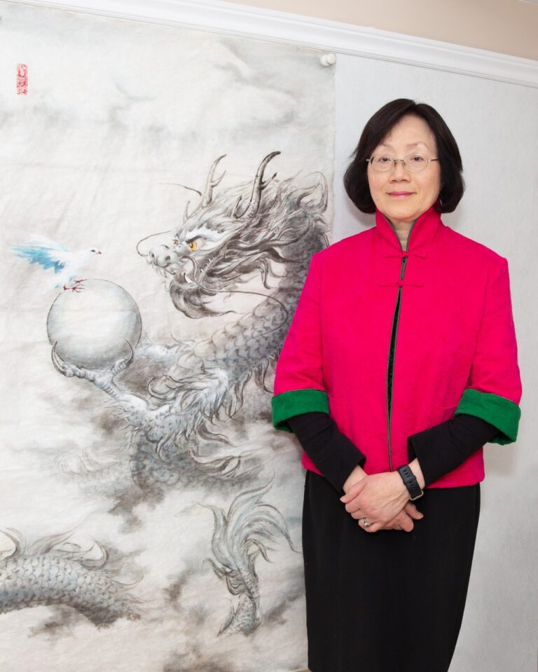 Leung-dragon painting