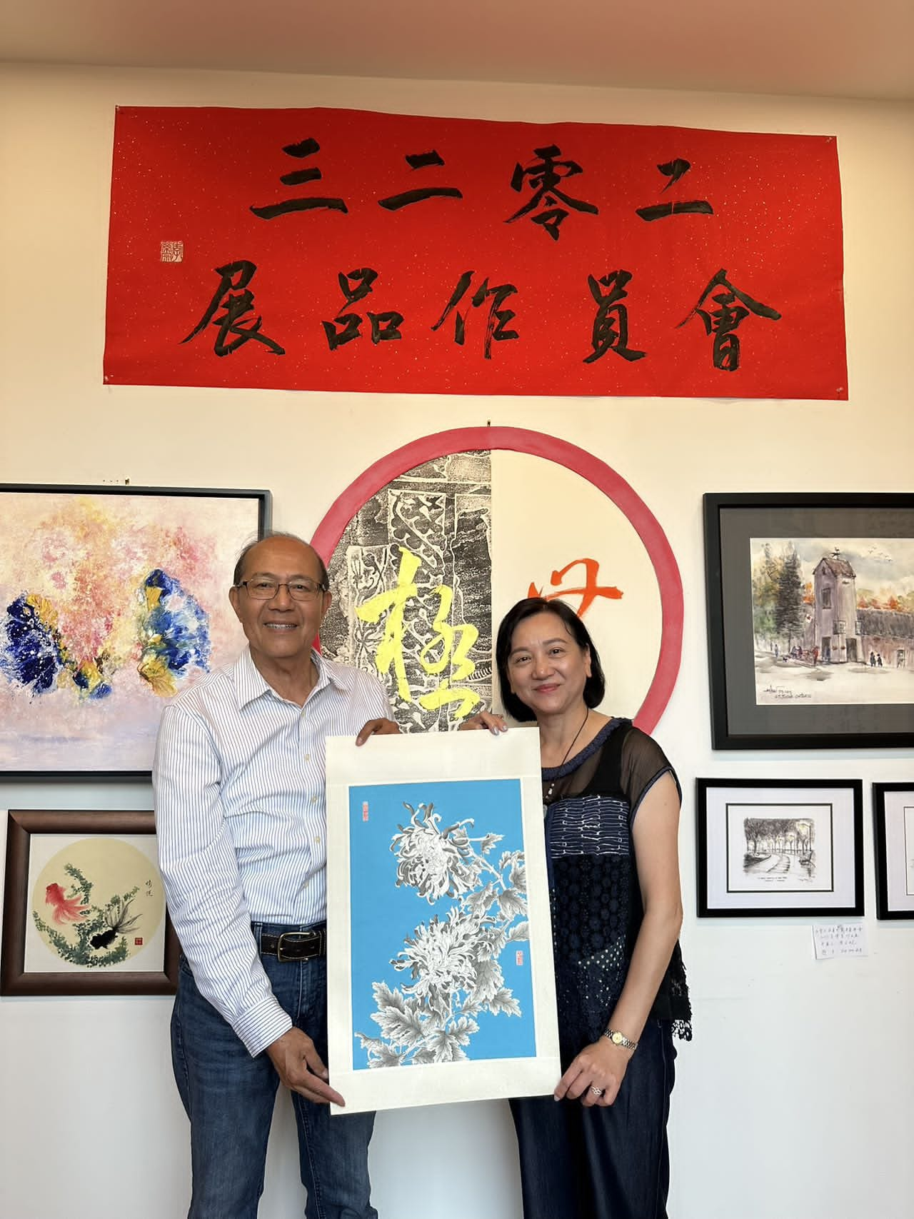 advisor Mr. Lam donated his artwork