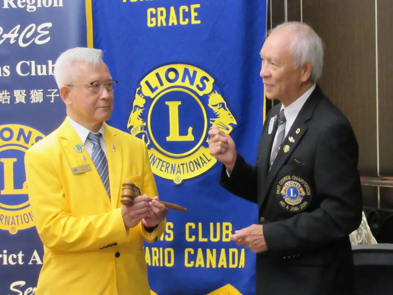 York-Region-GRACE-Lions-Club-2024/2025-president-Don-Ho-and-zone A-board-chair-Tim-Cheung