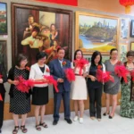 Jordan_Wu_Art_Show_With_Students_opening_ceremony_ribbon_cutting