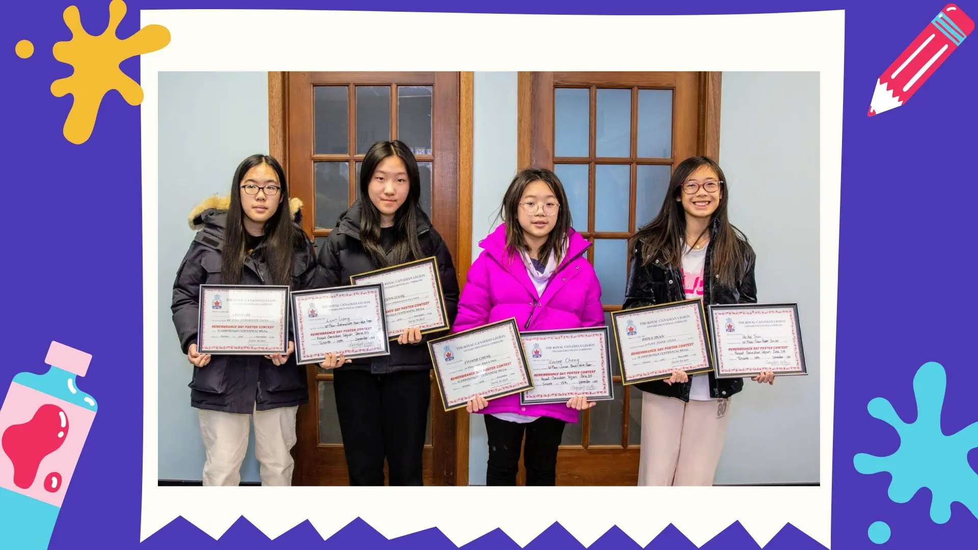 Ivy_Leung_students_Canada_painting_competition_awards