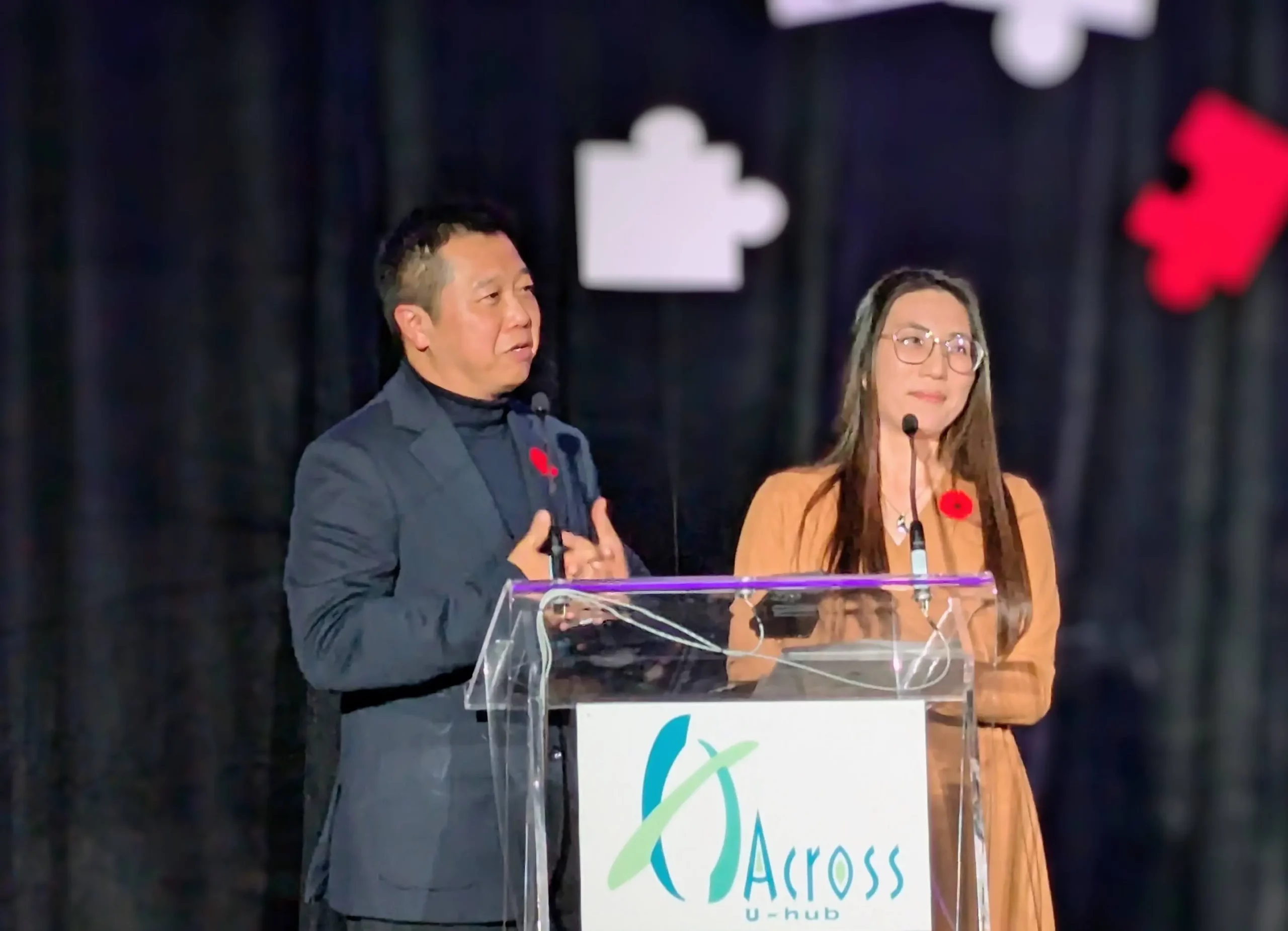 Across_U-Hub_2024_fundraising_gala_Youth_Awards_councillors_Castro_Liu_and_Isa_Lee