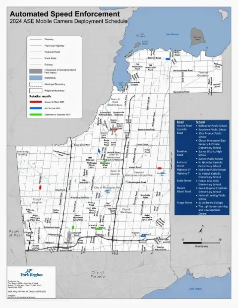 York_region_automated_speed_enforcement_camera_locations_map