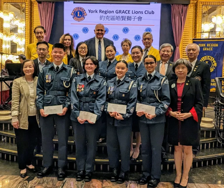 Grace Lions Club deliver scholarship at 1st anniversary dinner