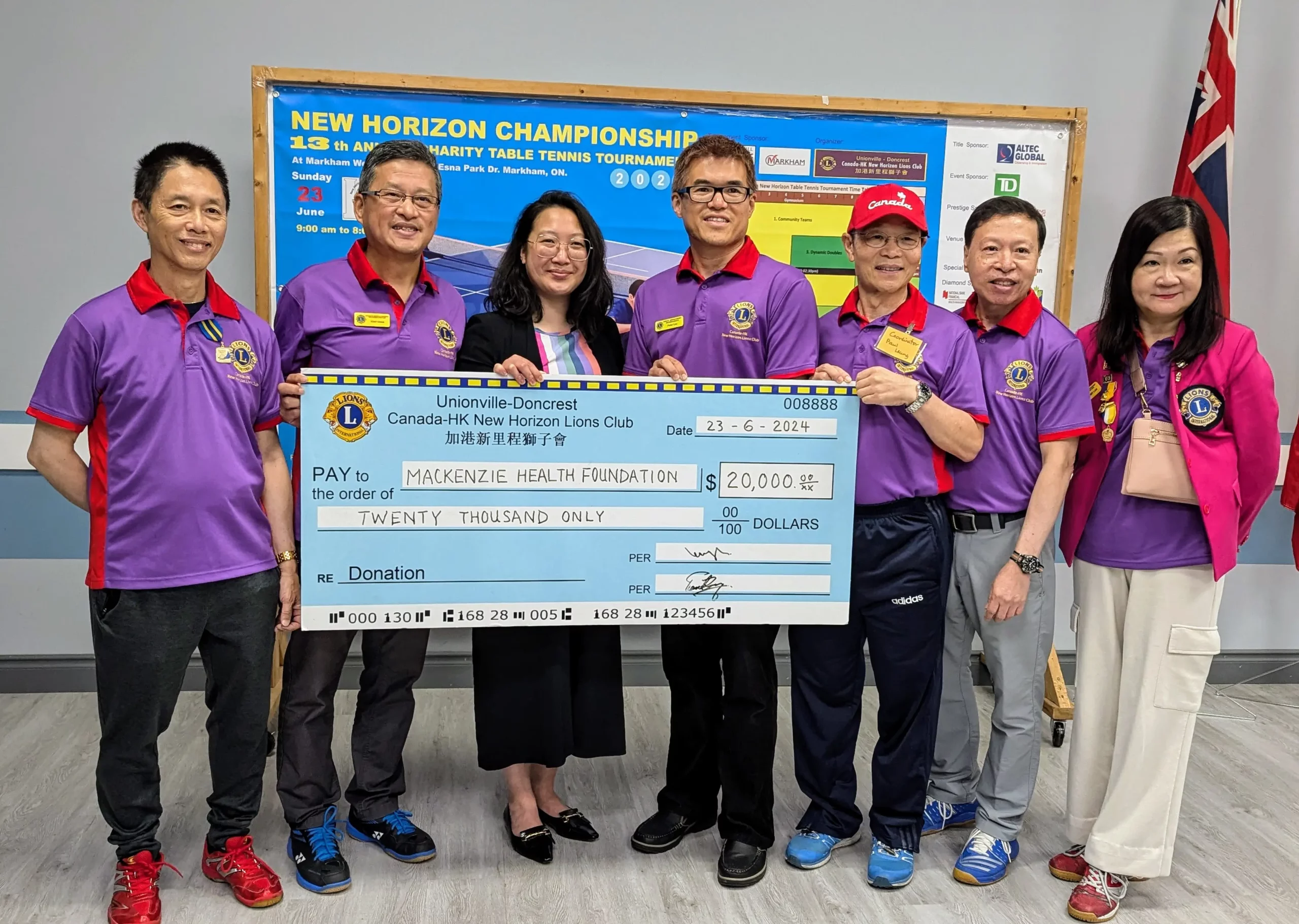 HKCH-Lions-Club-donated-money-to-Mackenzie-Health-Foundation