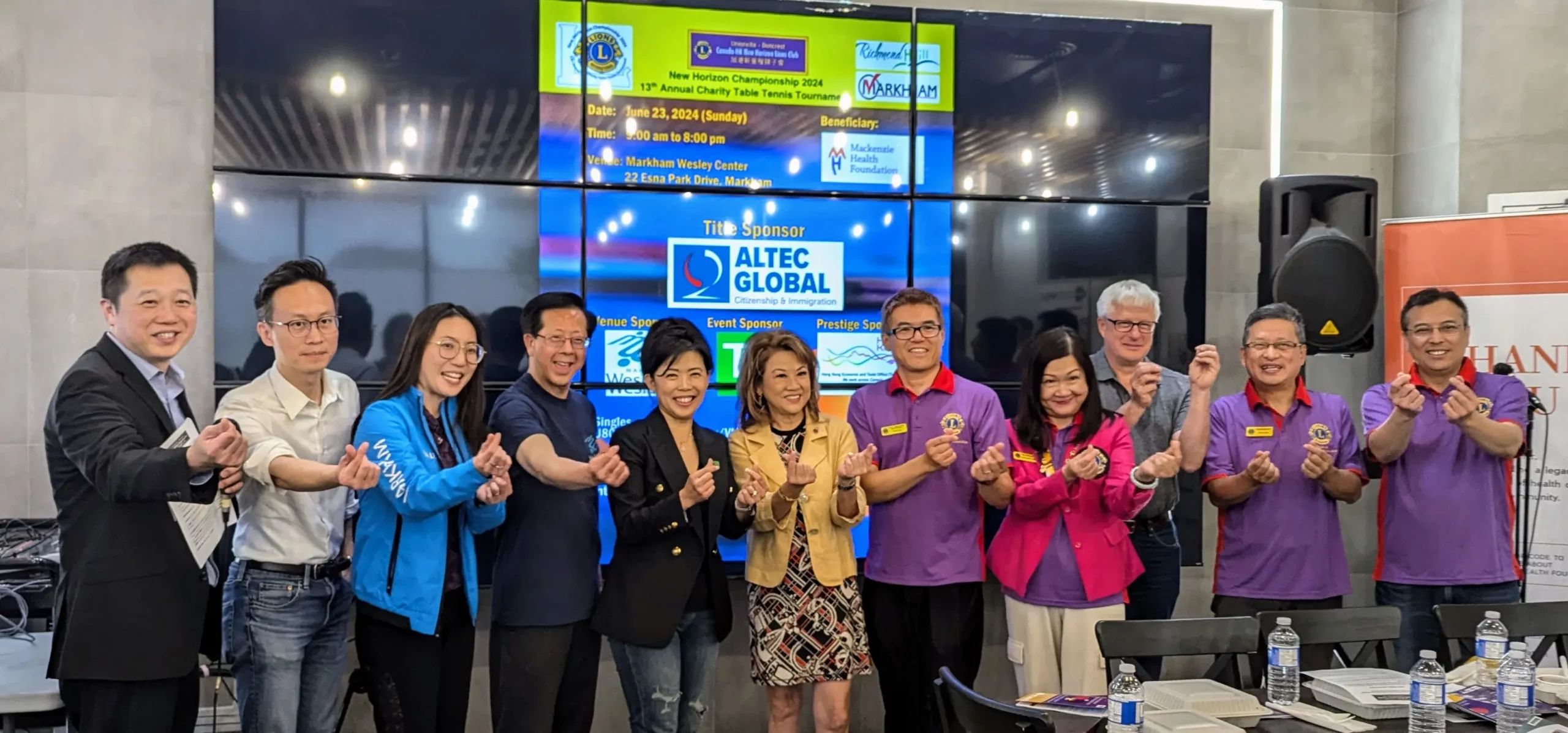 HKCH-Lions-Club-ping-pong-competition-press conference-group-picture