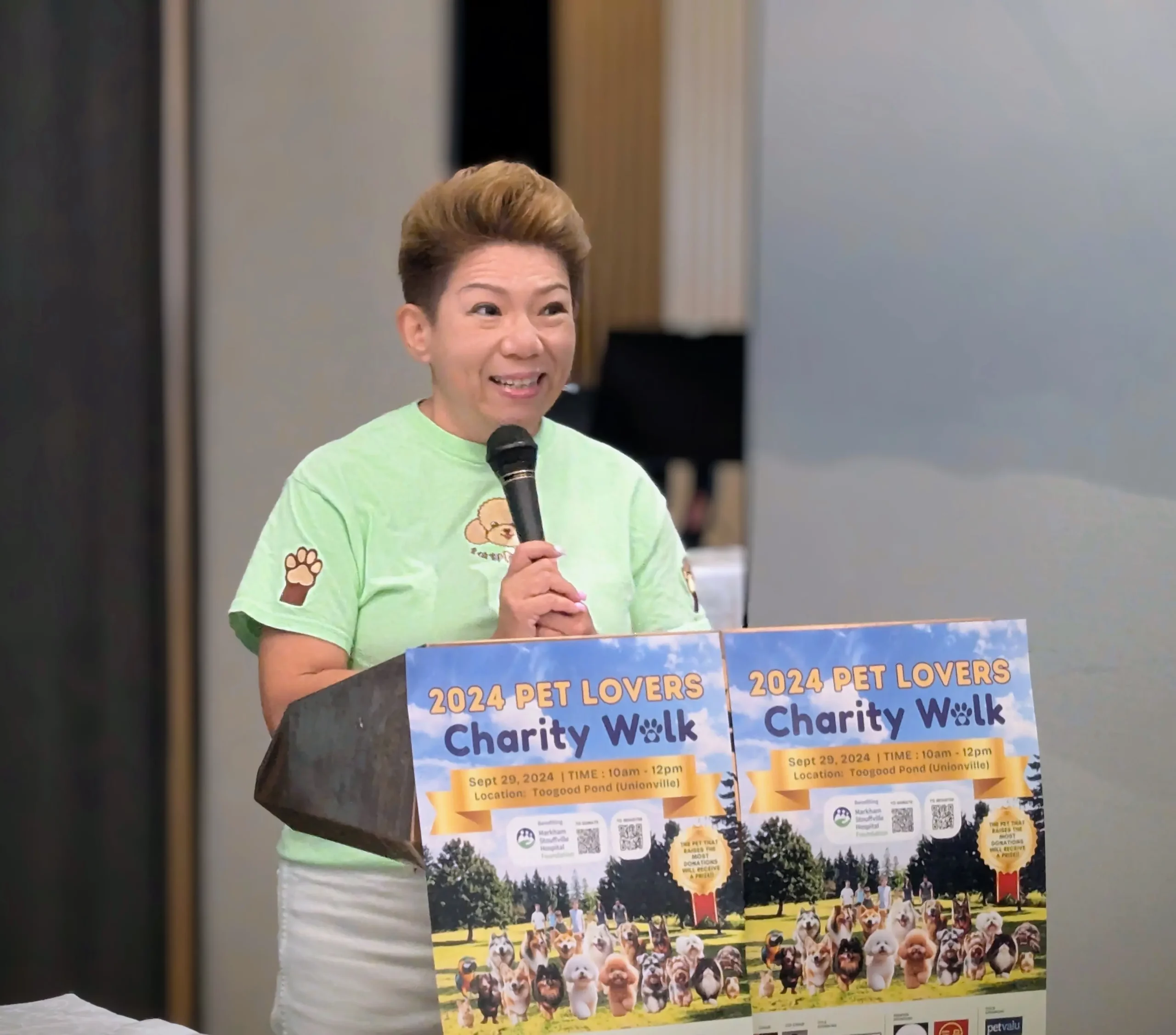 Pet_Lovers_Charity_Walk_2024_press_conference_organizer_Ginny_Chung