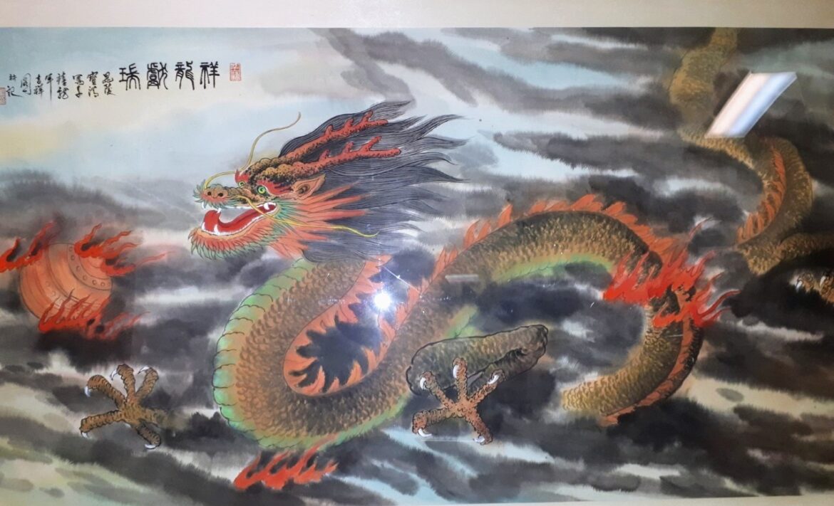 Kan-dragon painting