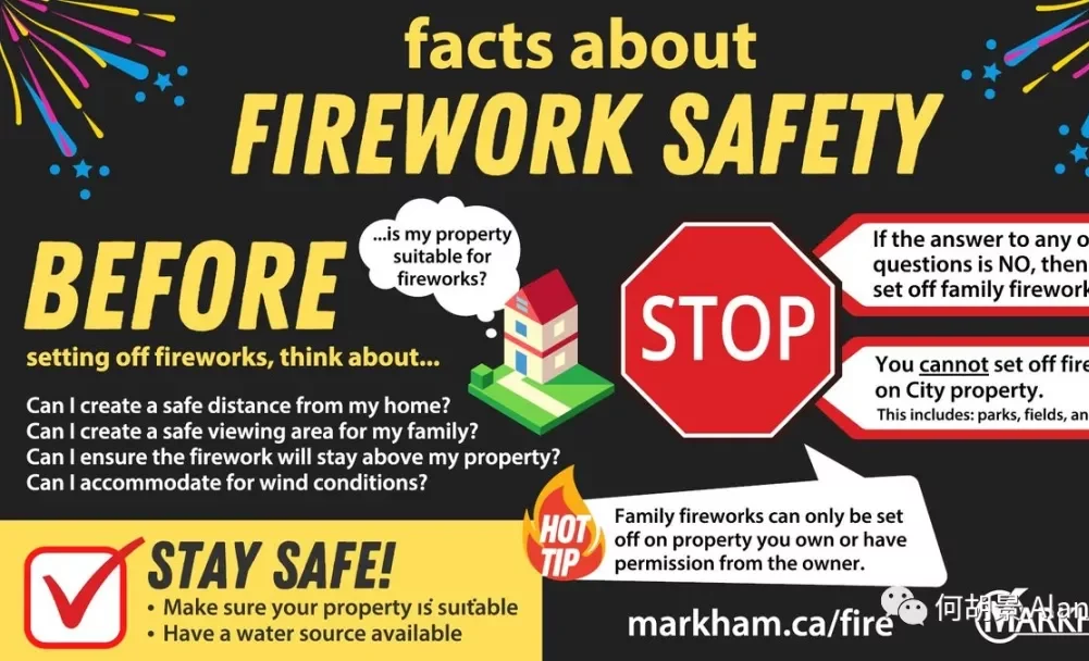 Markham firework facts