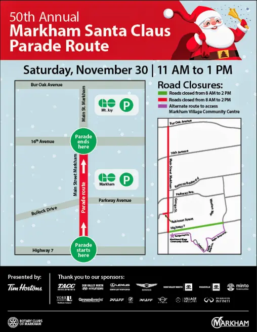 Greater_Toronto_2024_lighting_and_parade_events_Markham_Santa_Claus_Parade_road_close_map